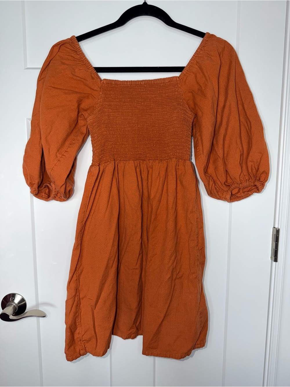 Billabong Puff Sleeve Smocked Half Sleeve Dress